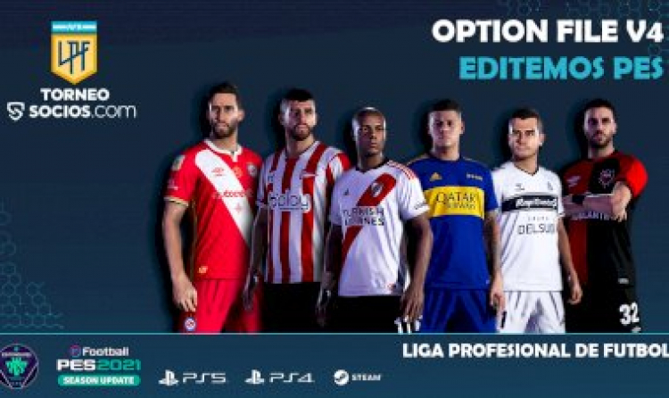 [NUEVO] Option File  de la Liga Argentina V4  [GRATIS] | eFootball PES 2021