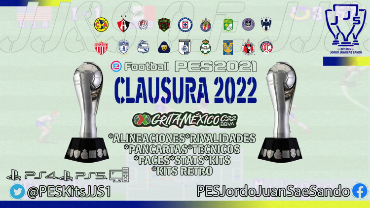 Nuevo OF Grita México Clausura 2022 para PES 2021