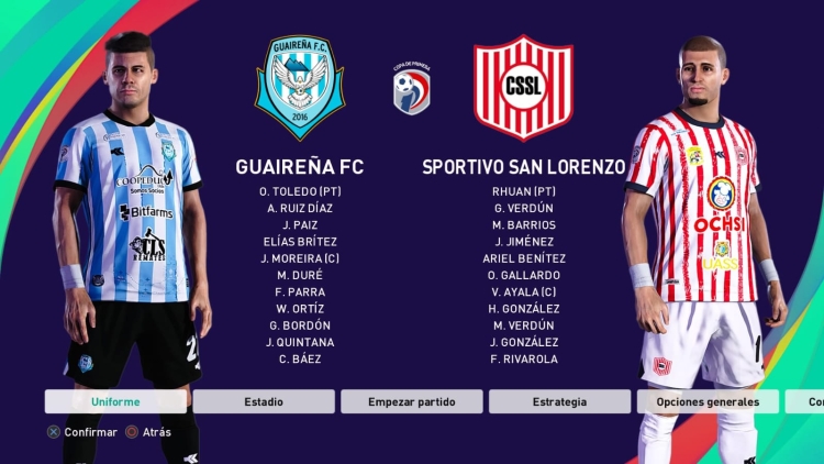 ¡YA DISPONIBLE! Option File  Liga Paraguaya 2024