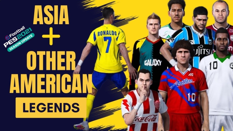 ¡Ya Disponible! Asia + Otros Equipos Americanos - 26 Equipos Leyendas -  250 Equipos Leyendas