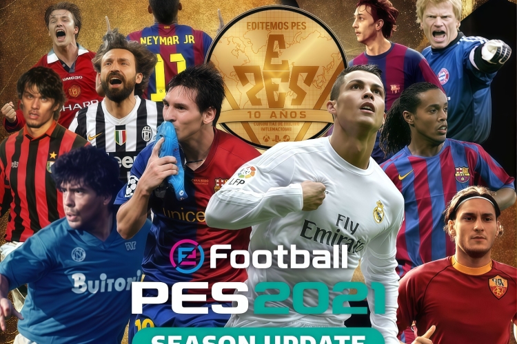 PES 2021: Option File de Leyendas y Momentos Icónicos, con Minifaces y Celebraciones