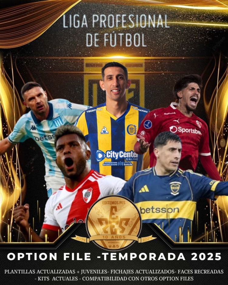 Option File – Liga Profesional de Fútbol de Argentina (PES 2021)