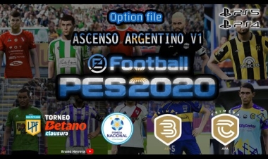 Option File Ascenso Argentino  para PES 2020 (PC / PS4 / PS5)