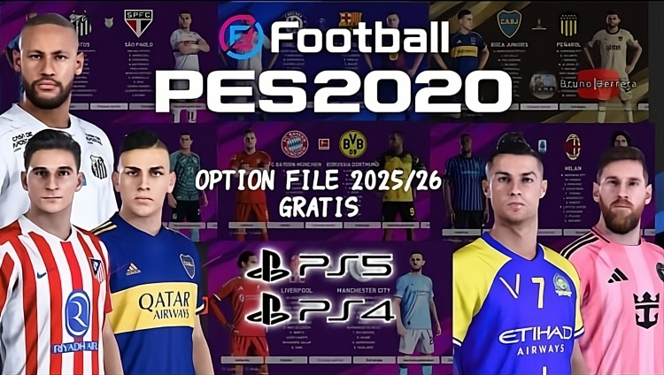 PES 2020 | Option File Actualizado V1 – Ligas, Equipos y Temporada Actual Completamente Actualizados